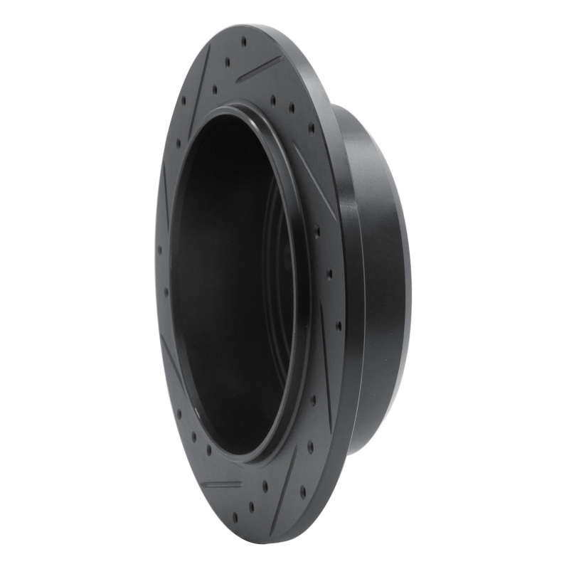 Jeep Wrangler Brake Rotor (1) - Rear Right - R1 Concepts - Drilled & Slotted - Black - `07-`18